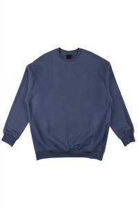 訂製純藍色圓領衛衣    設計套頭加絨圓領衛衣    創意設計    冬季保暖衛衣    衛衣供應商   Z655